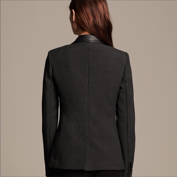 Banana Republic Faux Trim Blazer Size 4 - Picture 2 of 8